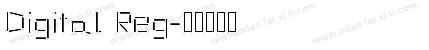 Digital Reg字体转换